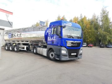 Transportation of chemical liquid goods